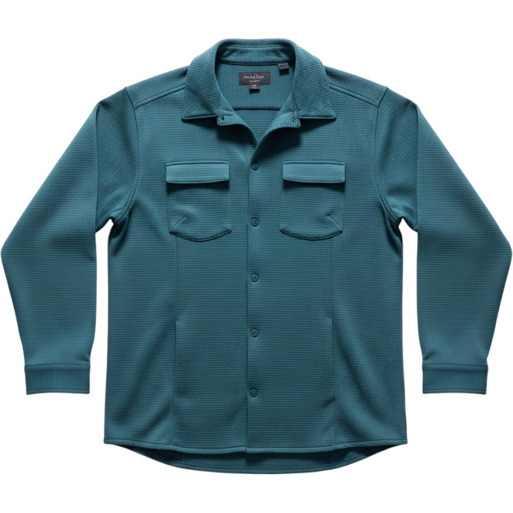 Adidas COLD.RDY Snap‎ Front Jacket Mens Large Teal Blue Ribbed HG3238